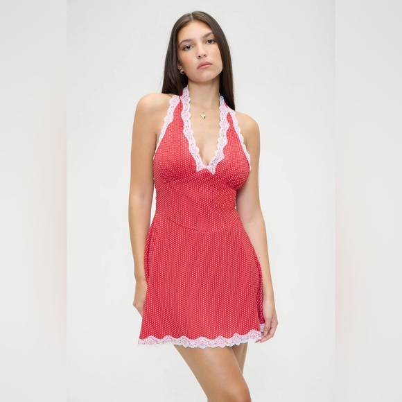 Frankie's Bikinis Dresses & Skirts - Frankie's Bikinis Audrey Polka Dot Mini Dress🐞